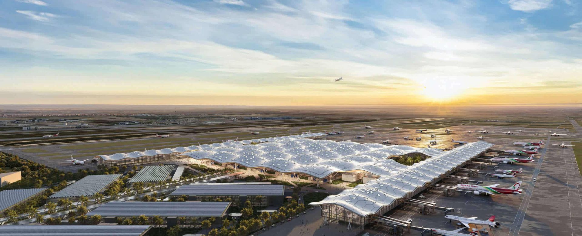 Vue aérienne du terminal 3_Crédits RSHP